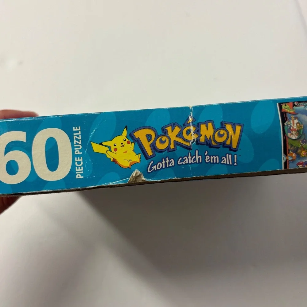 1999 Pokemon 60 Piece Puzzle Milton Bradley MB Ash Pikachu Misty Complete